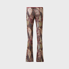 Siedres Printed Mesh Semi-Sheer Flare Pants - Multi | Kith Multi