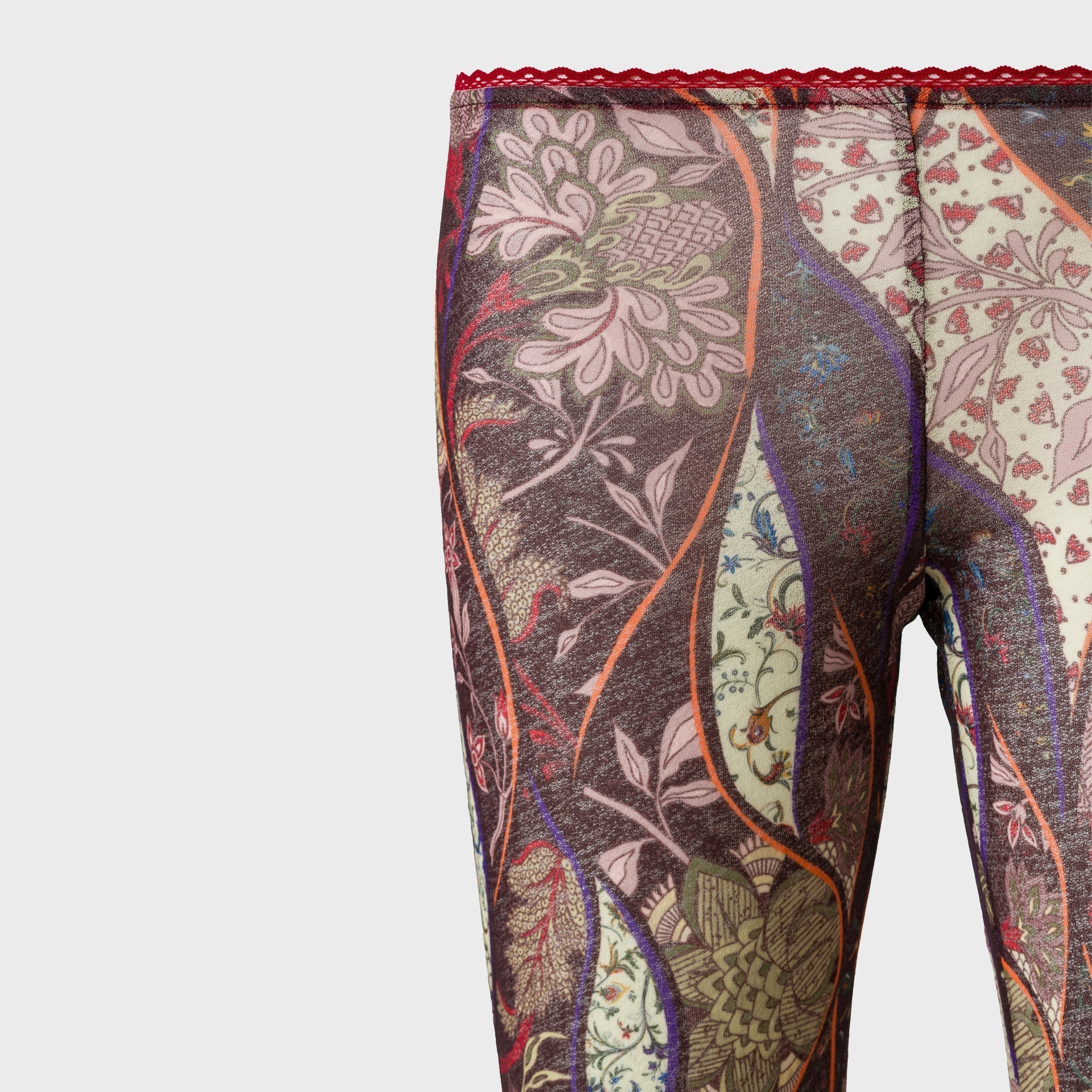 Siedres Printed Mesh Semi-Sheer Flare Pants - Multi | Kith Multi
