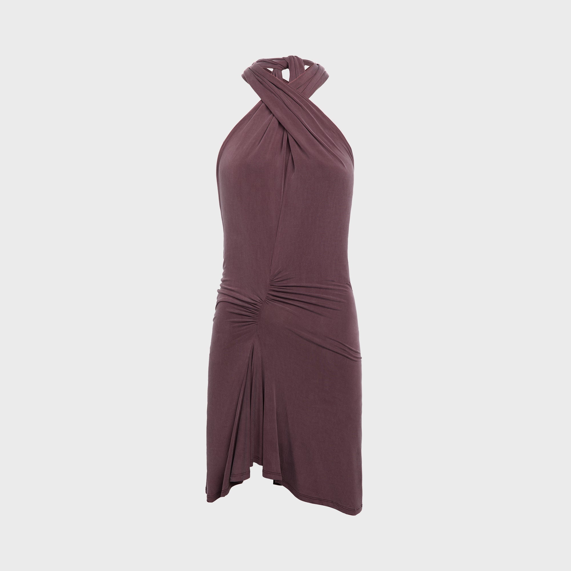 Peachy Den Kylie Halter Knot Dress - Mahogany | Kith Mahogany