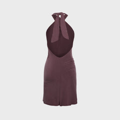 Peachy Den Kylie Halter Knot Dress - Mahogany | Kith Mahogany