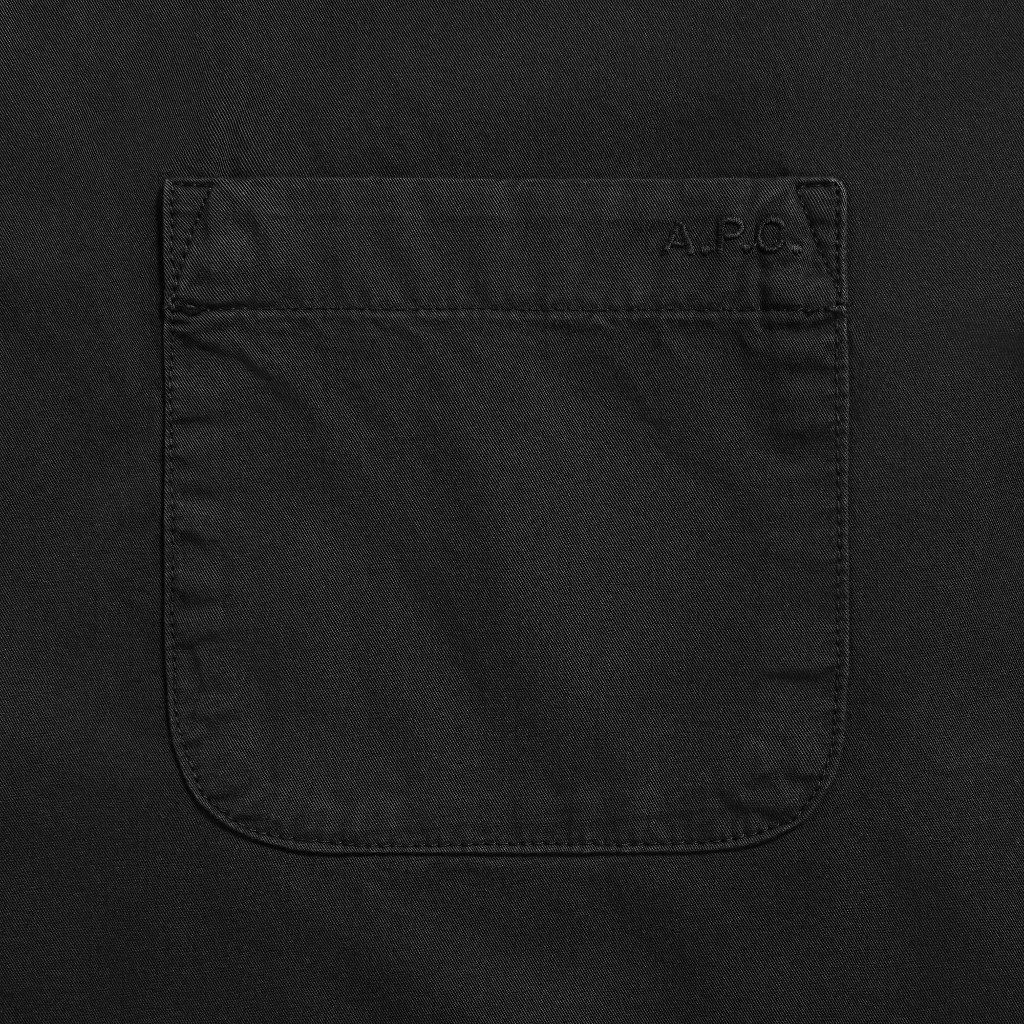 A.P.C. Chemise Malo Logo False - Black | Kith Black