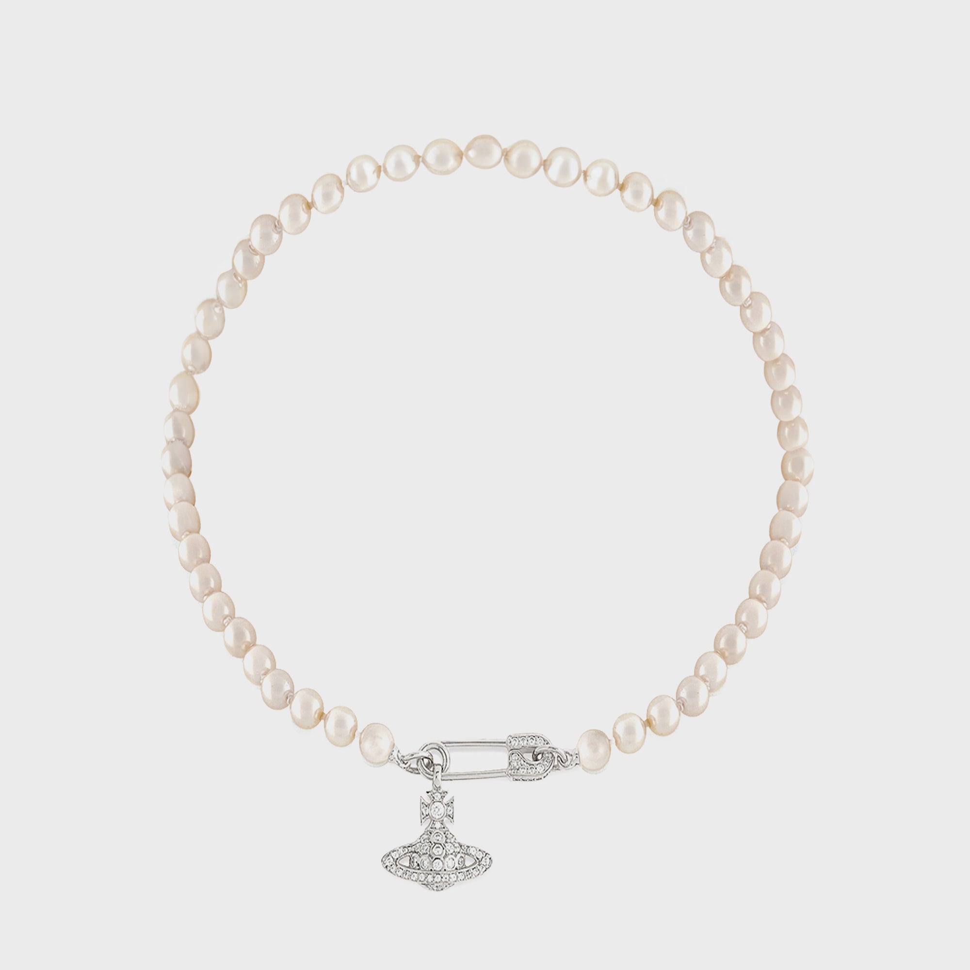 Vivienne Westwood Lucrece Pearl Necklace - Silver | Kith Silver